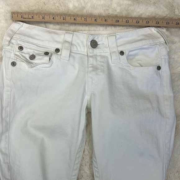 True Religion Billy Women’s White  Jeans size 28 - Picture 10 of 13